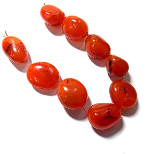 Carnelian beads de qualité supérieure en grands formats asymétriques pour joaillerie