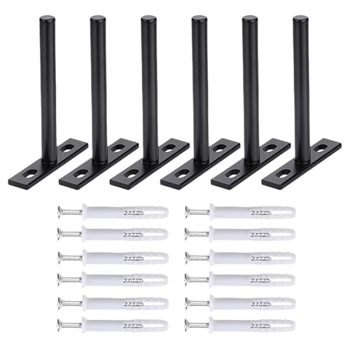 4/6/8 soportes de estante de mesa plegables para montar en la pared, soporte oculto para proyectos de mejora del hogar, soporte de ahorro de espacio