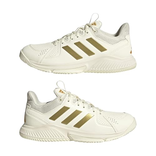 adidas Damen Court Flight Shoes, Off White/Gold met./core Black, 48 2/3 EU – Ansicht 6