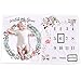 LOGOVISION Floral Baby Milestone Blanket, 36