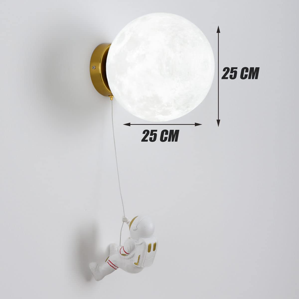 Lampa ścienna LED dla dzieci ściemniana lampka nocna nowoczesna lampka nocna dla dziecka astronauta pokój dziecięcy księżyc lampka nocna 3D lampka nocna do pokoju dziecięcego