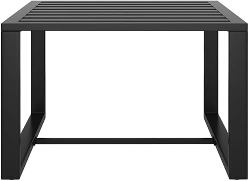 Miniatura 6 de QZZCED Juego de 7 piezas para patio con cojines, sofá al aire libre, juego de bar de patio, muebles modernos para exteriores, banco de comedor con