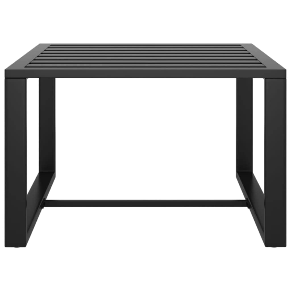 Juego de muebles de jardín de aluminio modular de 9 piezas, para jardín, terraza y balcón, incluye cojines de asiento y respaldo, color antracita