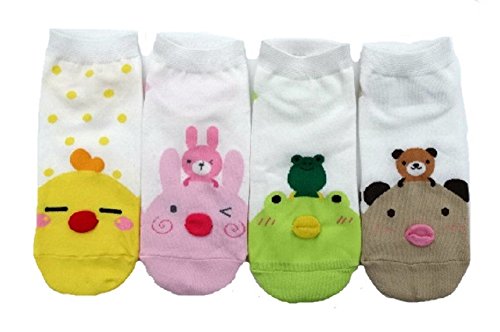 JJMax calcetines animales dulces de las mujeres con grueso espigado puños Un tamaño para todos