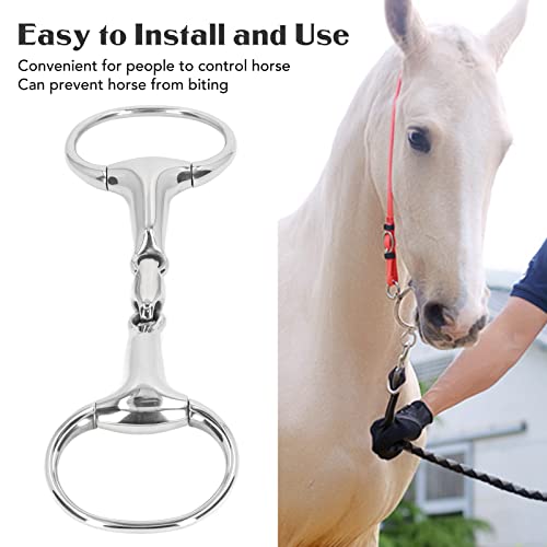 Snaffle bite 125mm résistant à l'usure avec maillon ovale pour une communication douce
