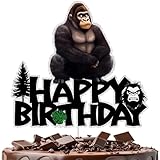 ゴリラケーキデコレーション ジャングルテーマ 誕生日パーティー用品 男の子と女の子向け ゴリラタグ 誕生日装飾 ゴリラタグ パーティー用品 テーマのお祝いに最適