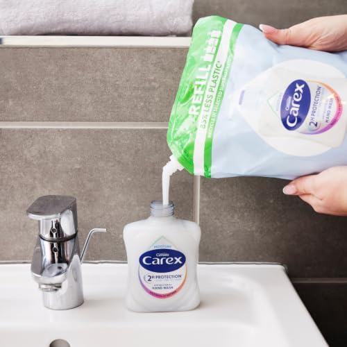 Carex 2 Hour Protection Antibacterial Moisture Hand Wash, Boosted Moisturising Action, Added Vitamin E for Soft Hands, Bulk Buy, Pack of 6 x 250ml - View 7