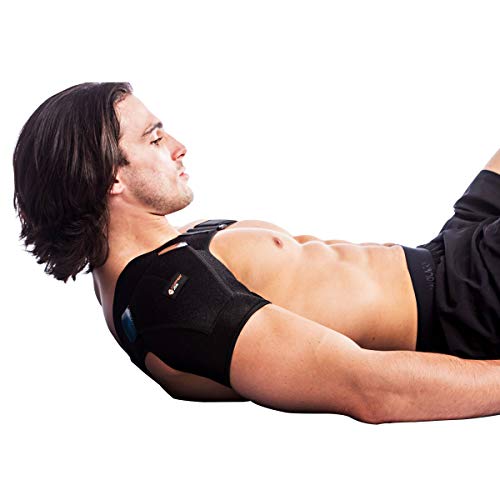 Copper Joe Adjustable Shoulder Brace For Men And Women Ultimate Copper Infused Recovery Compression Support For Torn Rotator Cuff, Tendonitis, Tears, Dislocation And Bursitis #TOP2