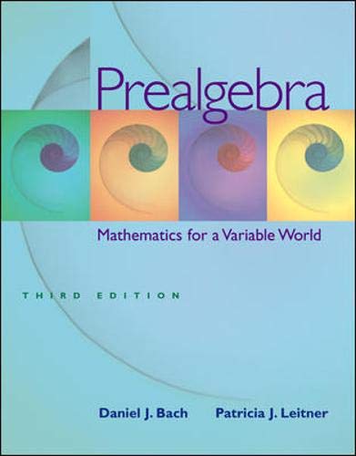 Prealgebra: Mathematics for a Variable World w/ MathZone Student Access ...