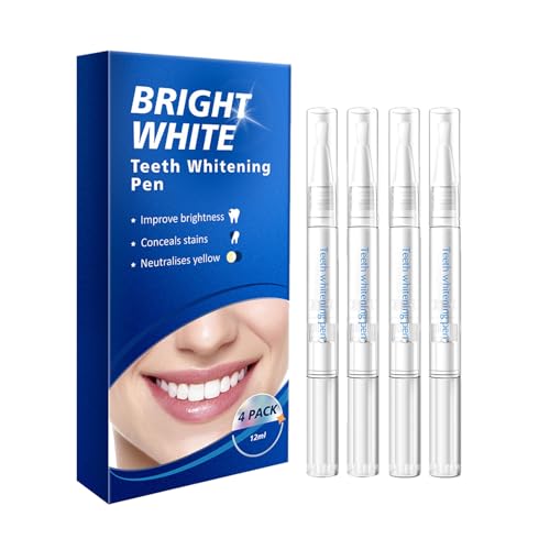 Mnozreo Gel Blanqueador de Dientes Efectivo,Elimina Manchas Rápidamente,4PC,Blanqueamiento Rápido y Eficaz