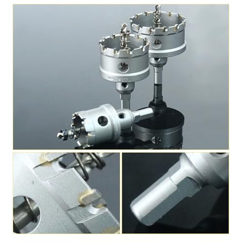 Kit de 10 brocas sierra de carburo de 16-53 mm para metal miniatura 3