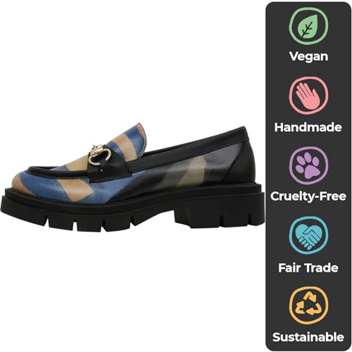 Image of DOGO Penny Loafers for Women - Handmade and Vegan Leather Platform Loafers for Women