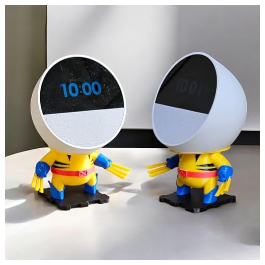 Suporte Alexa Echo Dot SPOT Wolverine - Presente, decoração criativa, escultura, miniatura