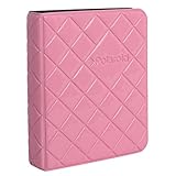 Polaroid 64-Pocket Photo Album w/Sleek Quilted Cover for Zink 2x3 Photo Paper (Snap, Zip, Z2300) - Pink