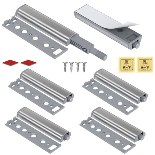 Drucktüröffner Push to Open Türöffner Jiayi 6 Stück Drucköffner Schrank Push Open Magnet Tip On für Türen Push to Open Schrank Schubladen Drucköffner