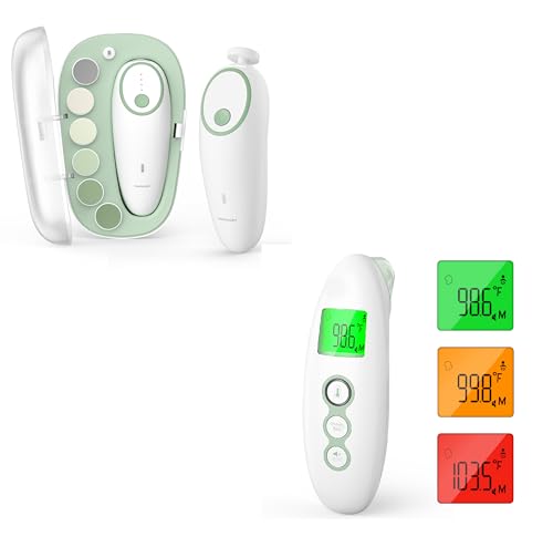 Image of Momcozy Baby Nail File Electric & Non-Contact Forehead and Ear Thermometer
