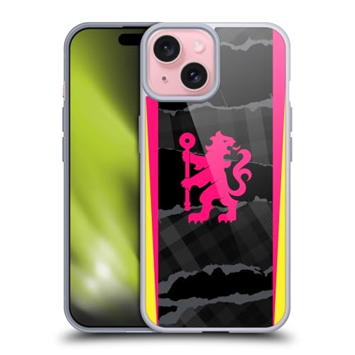 Head Case Designs Officially Licensed Chelsea Football Club Third 2024/25 Kit Soft Gel Case Compatible With Apple iPhone 15