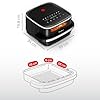 Moulinex Easy Fry XL Surface & Pizza 4L, Air fryer, Très grande surface de cuisson, Compact, Fenêtre de visualisation, Noir, AL4018F0