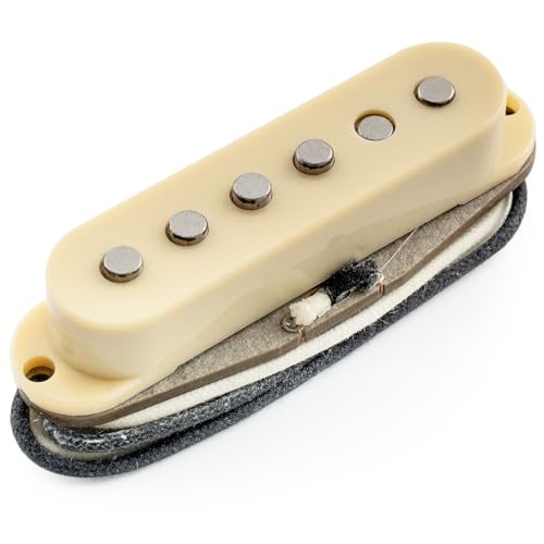 Musiclily Pro ST-60S Staggered Alnico 5 Single Coil Neck Pickup for Strat Style Electric Guitar