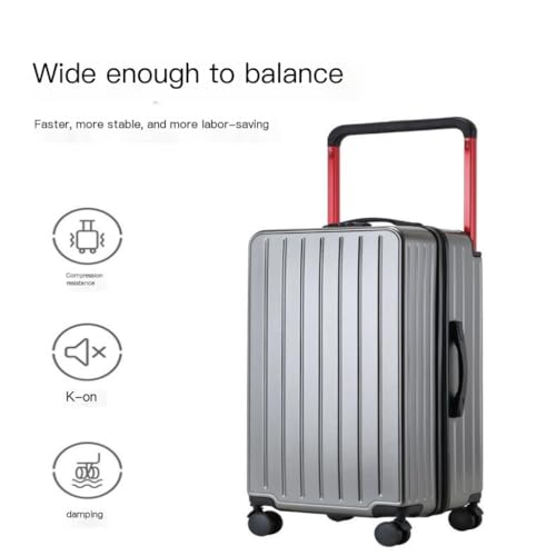 Suitcase Luggage trolley box, sturdy and durable, personalized password universal wheel suitcase password box Luggage(Noir,20in)4