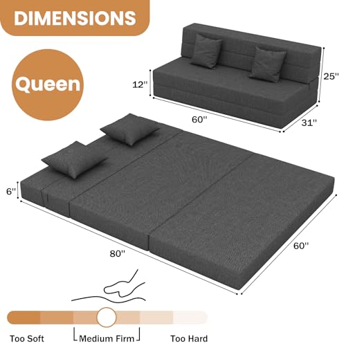 Listado y reviews de Futon gris para oficina en casa los mejores 10. 9 Imagen adicional