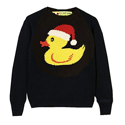 Pull Douglas MC2 Saint Barth haut de gamme en maille bleue 8 ans