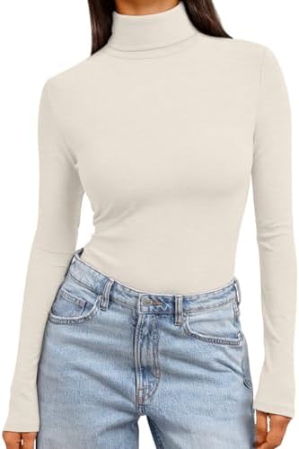 Trendy Queen Womens Turtleneck Tops Winter Clothes