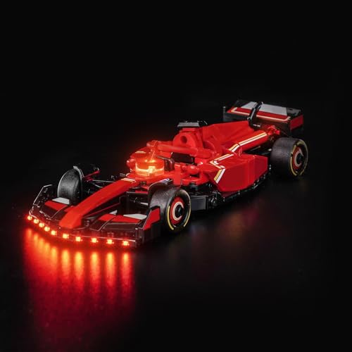 Image of Upgraded Led Light Kit Compatible with Lego Ferrari SF-24 F1 Race Car Building Set, Lights Decoration Compatible with Lego 77242 (Model Not Included)