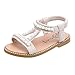 MYLH Sandalen Kinder 24 Prinzessin Schuhe MäDchen Strandsandalen Sport Sommer Freizeitschuhe Flache Blumen Open Toe Sommerschuhe Kinderschuhe Rutschfest Weichen Sohle Sandaletten, Z01beige, 30 EU