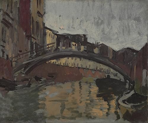Tableau San Trovaso Venise Sickert Toile Décoration Inspirante Poésie 60x90cm