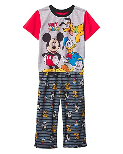 Image of Disney Boys' 2-Piece Loose-fit Pajama Set, Matching Shirts & Pants, Soft & Cute for Kids