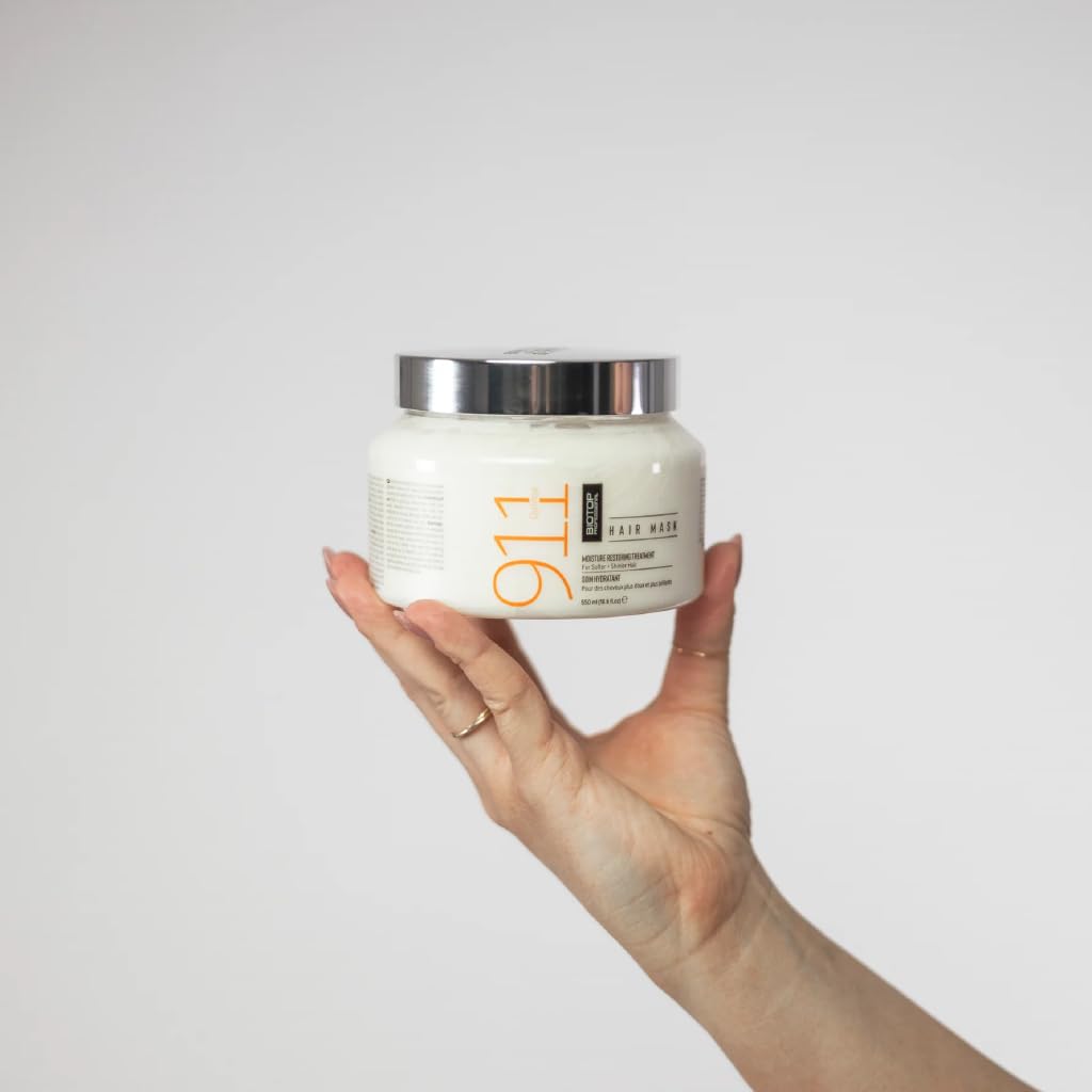 Biotop Professional 911 Quinoa Hair Mask - Repairing Hair Mask Treatment For Dry or Extremely Damaged Strands - Color Safe & Cruelty Free Hair Care - (11.83 fl oz) - Image 3