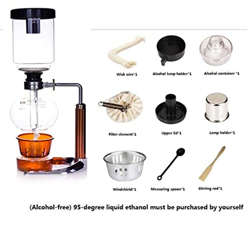 Cafetera de sifón manual capacidad 5 tazas miniatura 6
