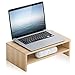 immagine 7FITUEYES Supporto Monitor in Legno Oak 2 Strati Computer Portatile Riser 42,5x23,5x14cm DT204201WO