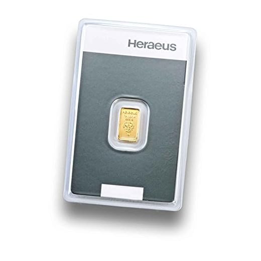 Goldbarren 1g - 1 Gramm Gold - Heraeus - Feingold 999.9 - Prägefrisch - LBMA zertifiziert