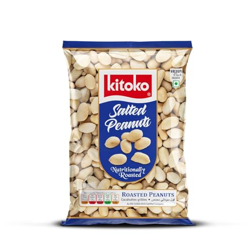Image of Kitoko Roasted Salted Peanuts without Skin 500gm, Vacuum Packed