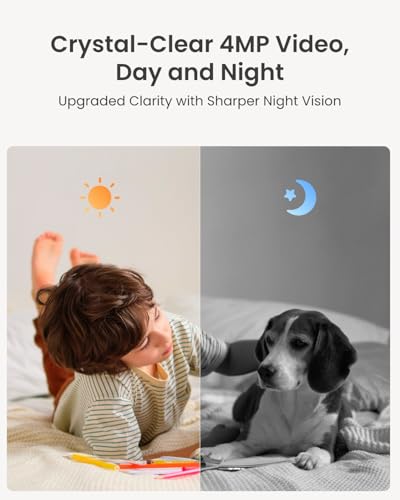 4MP HD Indoor WiFi Camera 360° Pan Tracking Nachtzicht Tweeweg Audio AI Huildetectie Privacymodus - Afbeelding 3