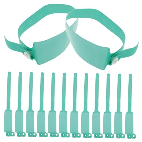 SEWACC 100 piezas Pulseras Identificativas Desechables PVC Impermeables para Adultos y Resistentes Desgarros Pulseras Antipérdida para Hospitales