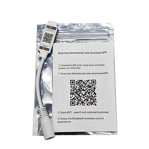Mini Bluetooth Rgb Controller Dc 5V-24V 6A For 3528 5050 Cob Led Strip Light Wireless Smart Phone Controller (White) #TOP1