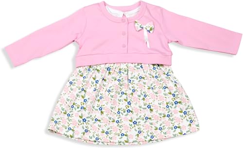 Image of Baby Girls Dress for New Born Baby, Baby Cotton Dress, Baby Girls Dress 3-18 Months, Baby Girl Clothes, Baby Girl Dress 3-6 Months, 6-12 Months, 12-18 Months