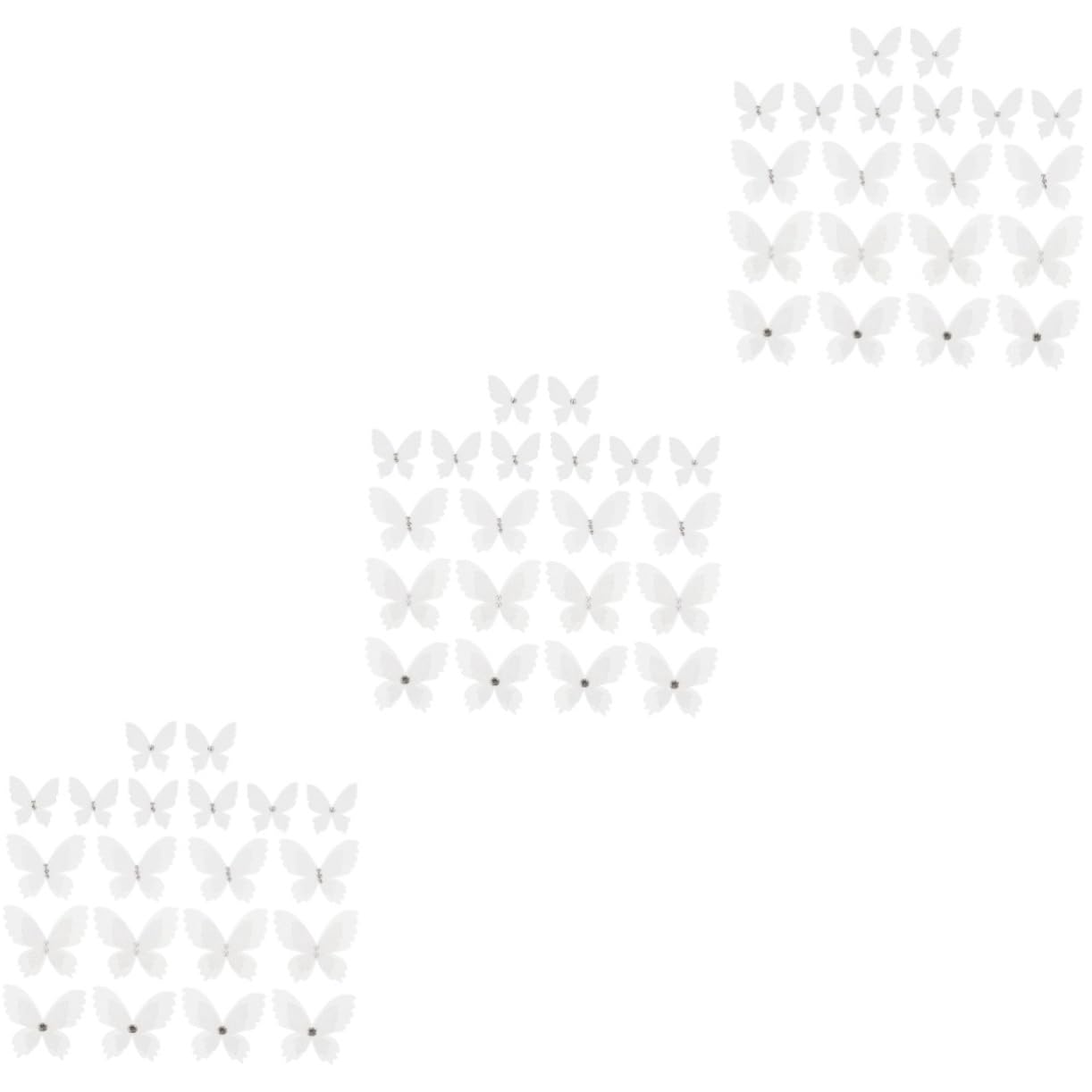 60stücke Organza Schmetterling Applikationen Doppelter Effekt Patches Für Kleidung Diy Dekoration Hochzeits Und Bastelprojekte Mit Perlenverzierung Einfach Aufzunähen
