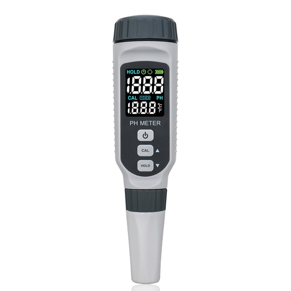 Xnuiasqe Light Water Quality Testing Tool Rechargeable Pen Type Ph Meter Tester With Digital Display Professional Grade