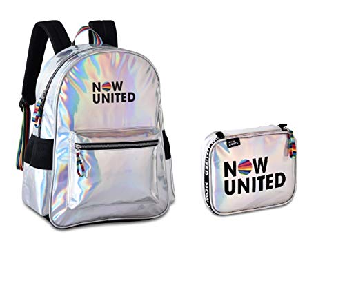 Kit Mochila + Estojo Holográfico Now United Original