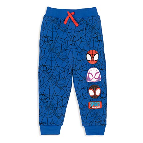 Marvel Spidey And His Amazing Friends Toddler Boys Fleece 2 Pack Jogger Pants Blue/Red 2T #TOP1