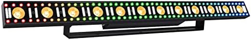 Wash Light Bar LaluceNatz 40 100W 12 LED 3 In 1 RGB Stage Light Bar Aluminum alloy Beam Lights Sound Activated Up Light DMX Controlled for Halloween Christmas Wedding Church Party DJ Stage Lighting