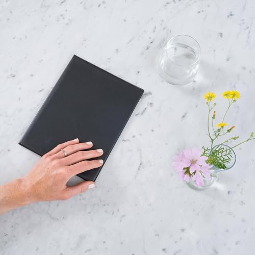 rillstab original A5 Präsentationsmappe für Schule & Projekt - Sichtbuch & Präsentationsbuch - 10 Transparente Hüllen - Dokumente Organisieren ohne Lochen- Schwarz, RI99514