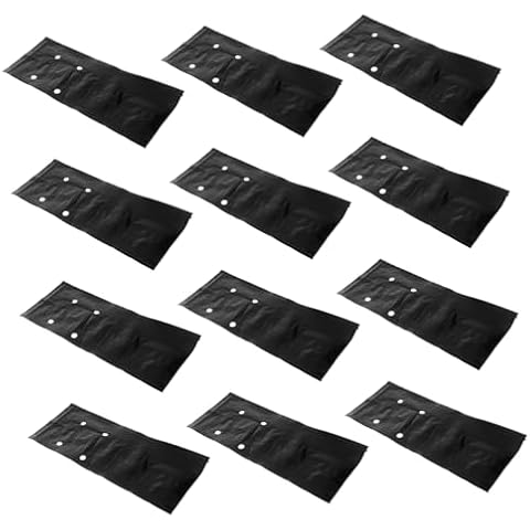 DOITOOL 100Pcs Thicken Plastic Seedling Bags Cover