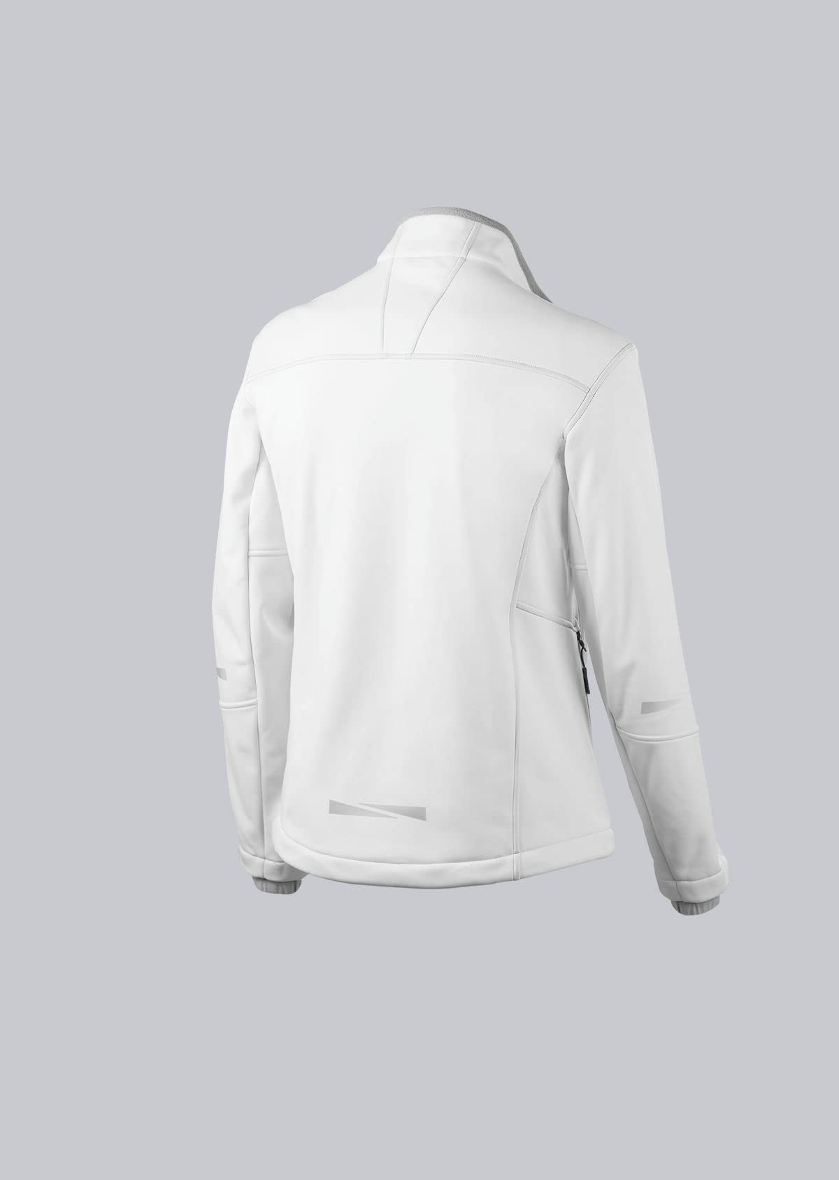 BP 1696-571-21-S Herren-Softshell-Jacke, Stehkragen, Frontreißverschluss, 255,00 g/m² 100% Polyester, weiß, S