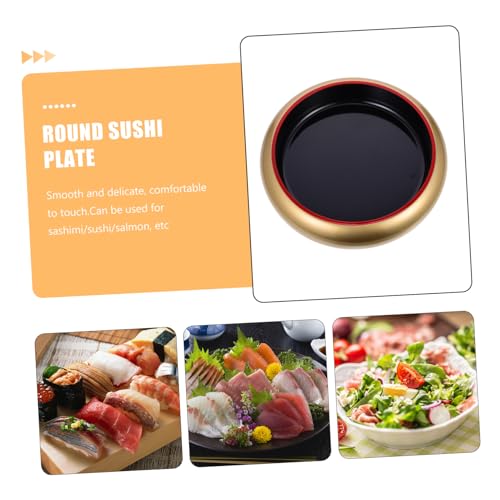 Plato redondo de plástico para sushi ABOOFAN miniatura 6
