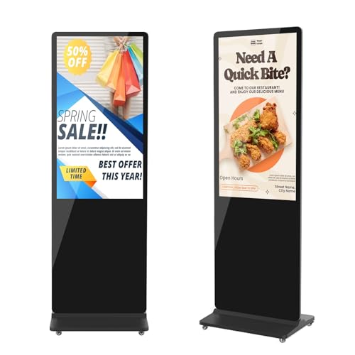 QIXZOCV MWE 43 Inch Digital Signage Displays, 4K LCD Screen Indoor Floor Standing Advertising Kiosk,… — $1,339.00 (62% off)